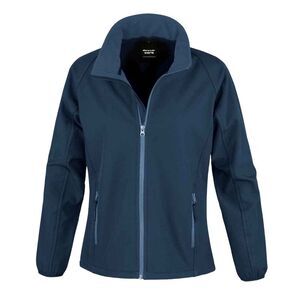 Result Womens/Ladies Core Printable Softshell Jacket / Navy